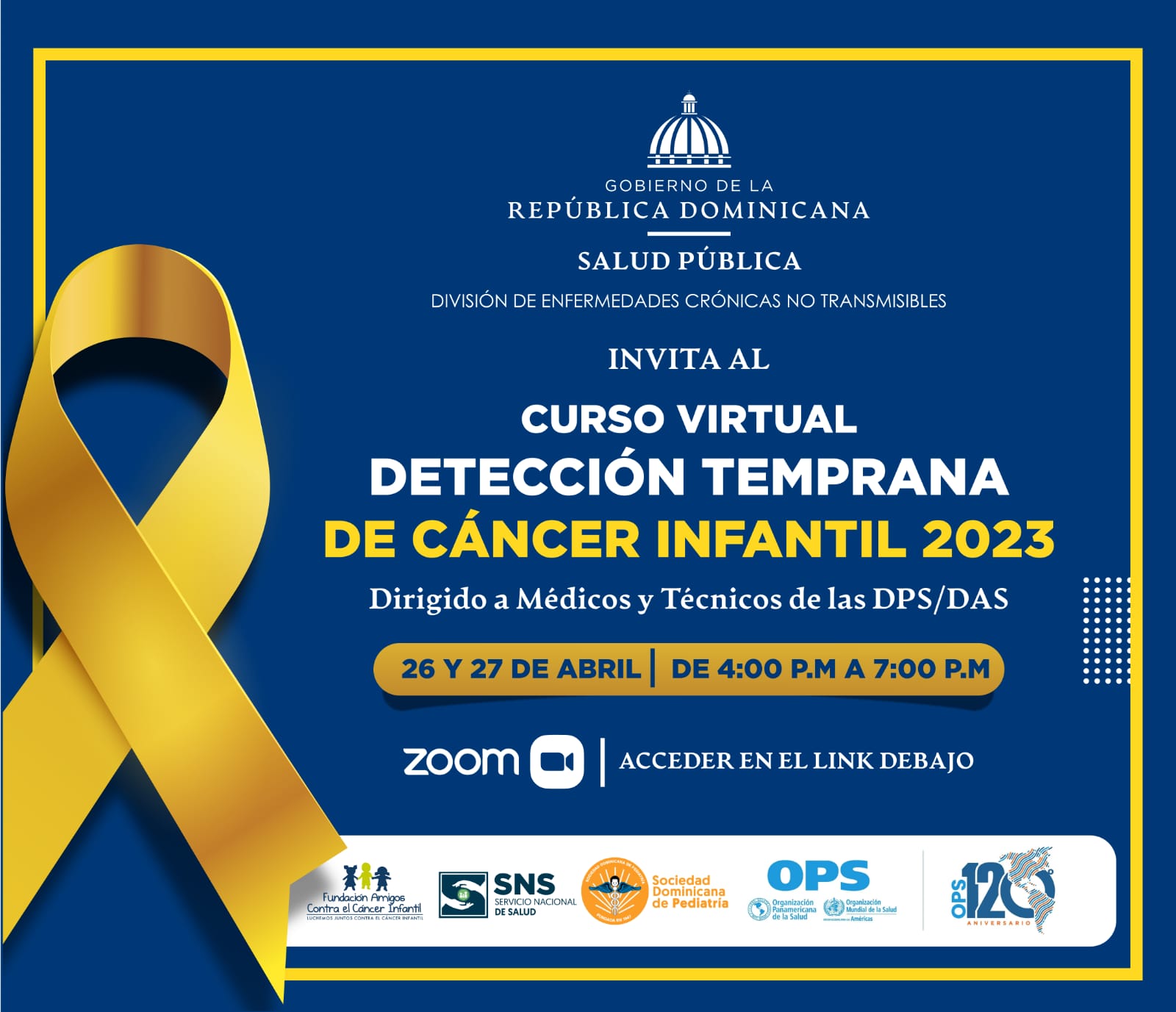 Curso virtual: DETECCION TEMPRANA DE CANCER INFANTIL 2023